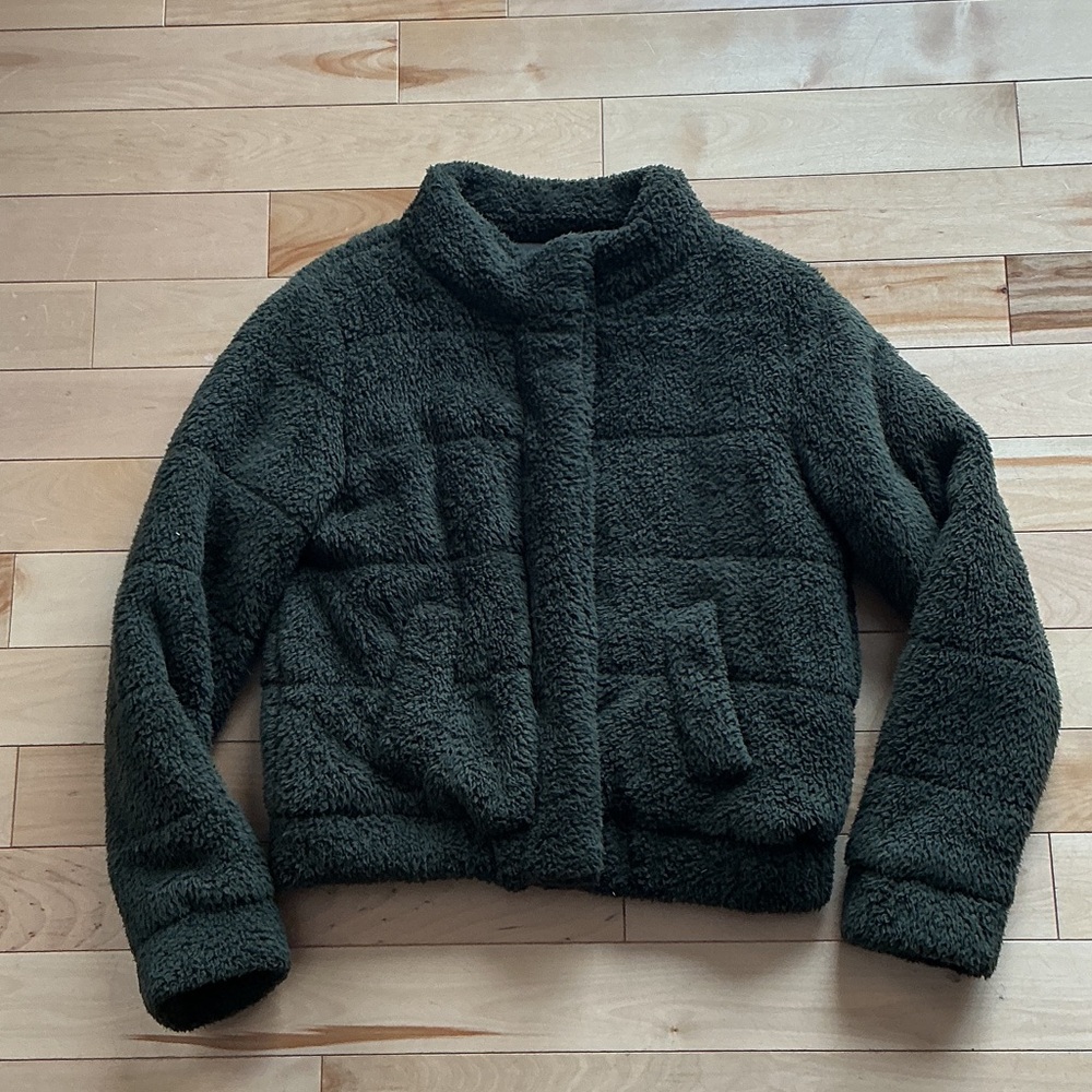 Women's Dark Green Bomber Jacket